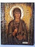 Saint St Paraskevi Icon-Greek Russian Orthodox Byzantine Icon Antique Style