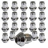 20 Wheel Nuts M12 x 1.5 for Genuine Ford Aluminium Rims fits Ford Focus Fiesta Escort Mondeo Kuga B-Max Cougar C-Max Cosworth Orion Fusion KA Puma Scorpio Sierra StreetKA Granada Consul Probe