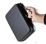 Navitech Black Shock Proof/Waterproof Walkie Talkie/Radio Case/Cover Compatible With The the Binatone Latitude 100 Twin Walkie Talkie - Black/Yellow