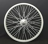 Front 20" BMX 48 Spoke Bicycle Wheel 3/8" Silver Alloy Rim Large Flange Bike Hub