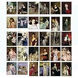 HOSTEESSCHOICE Vintage Art Postcards set of 30 Post card of American Artist John Singer Sargent variety pack Famous Painting Scenery,4 x 6 Inches