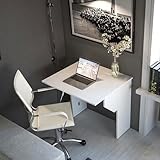 Furneo Folding Table White Wall Hideaway Desk Bingo
