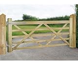 Cannock Gates Evington Farm/Field Style 5 Bar Gate - Pressure Treated Scandinavian Redwood - W900 x H1200 mm