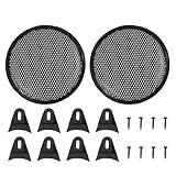 X AUTOHAUX 2pcs 8" Mesh Protector Car Speaker Cover Woofer Subwoofer Grill