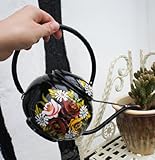 Canal Art - Hand Painted Buckby Watering Can (Black)