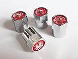 Vaux Chrome Wheel Valve Dust Caps. Corsa Astra Grandland Insignia Nova Mokka Monterey Movano Vivaro Zafira VX220 Viva