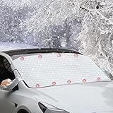 Car Windscreen Snow Protection Cover for Toyota MR2 (2000-2006), with Hidden Magnets and Side Wing Mirror Covers, Windshield Frost Guard