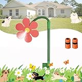 Qublex Crazy Daisy Sprinkler | 360° Rotating Dancing Flower Water Sprinkler for Lawn & Garden Irrigation | Funny Crazy Daisy Sprinkler with Dual Adapters (1/2'' & 3/4'') for Yard & Outdoor Fun