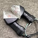 Turn Signal Light 1 Pair Motorcycle Turn Signal Light Indicators Lamp For Kawasaki For Ninja For ZX-6R 636 600 For ZX-10RR 1000 650R For Z750S KLE 500 Turning Indicators(CLEAR)