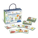 Learning Resources Feelings & Emotions Puzzle Cards, 48 Pieces, Social Skills, Speech Therapy Materials, Social Emotional Learning Toys and Games for Kids, Ages 3+
