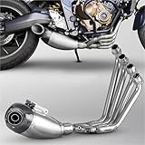 Motorbike exhaust For H-ONDA CB650R CBR650R CB CBR 650 CB650 CBR650 R 2019 2020 2021 2022 Motorcycle Exhaust Muffler Full Front Mid Link Pip