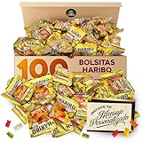 100 Mini Bags HARIBO Goldbears (1 Kg Total) · Individually Wrapped 10 g Packs · Includes Free Personalised Cia&Co Greeting Card · Perfect for Birthdays, Halloween, Kids’ Parties & Corporate Gifts
