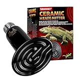 VANSUKY 150W Ceramic Heat Emitter for Reptiles, Amphibians, Dogs, Cats, and etc - No Light Infrared Heat Lamp for Terrariums and Vivarium