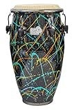 Toca Conga Erik Piza 11 3/4’ Conga, Gloss Black/Color Splashes