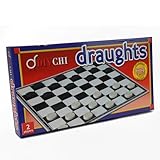 DIVCHI Draughts Board Game | 14" Foldable Draughts Set | Checkers & Draughts Game | Traditional Games | For Children And Adults