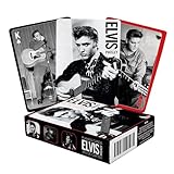 AQUARIUS Elvis - Black and White Playing Cards Deck