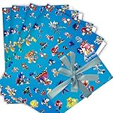 5 Sheets Wrapping Papers 50cm x 70cm Son-ic Gift Wrapping Paper For Kids Birthdays Party Decoration Party Favors Supply DIY Crafts Gift