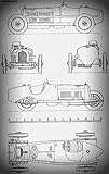 alfa romeo p3 Blueprint Drawing A4 Photo