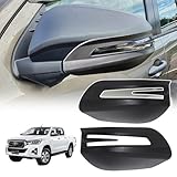 JHCHAN Turn Signal Mirror Cover for Toyota Hilux 2016-2024 MK8 MK9 Wing Mirror Indicator Protector Replacement Hilux Accessories Trim Parts