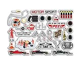 A5 Sticker Sheet Motorsport Vinyl Stickers - Racing Cars Sport Boys Mancave Dad Brother Father's Day Hobbies Hobby Fan Love Aesthetic #80141