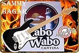 Sammy Hagar Autographed Guitar Free Wallpaper Music Poster Tin Sign Living Room/Bedroom/Garage/bar Decoration Tin Metal Vintage Sign 12×8 Inch Tin Sign Vintage