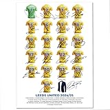 Generic Leeds United Autograph Squad Signed 2024-2025 Season A3 Poster Reproduction Team Photo Print #879U