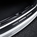 Car Rear Bumper Protector Strip for Op-el Corsa B C D E F 2010-2000, Carbon Fiber Bumper Guards Rear Trunk Sill Plate Scuff Anti-Scratch Cover Decorative Sticker
