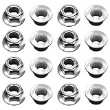 16 Pcs Car Exhaust Manifold Nuts, M8x1.25 Exhaust Stud,Head Copper Nut M8 Hex Nuts Copper Self Locking Car Parts For Bmw E30 3 Series