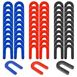 60pcs Auto Lift Installation Leveling Shim, Plastic Shims for Leveling Horseshoe Shims U Shaped Spacers for Surface Mount Automotive Car Repair Accessories for 2 Post 4 Post Lift