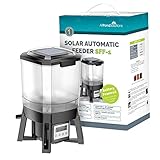 AllPondSolutions Solar Powered Automatic Digital Timer Koi Pond Fish Food Feeder SFF-1