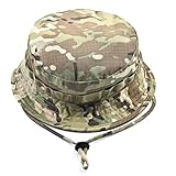 SGQTZDZQ Camo Bucket Boonie Hat for Men Women Military UPF50+ Hunting Bush Jungle Fishing Wide Brim Army Military Sun Cap Safari Hat for Hunting Beach Camping (UK, Alpha, One Size, Standard, Beige)