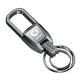 WENINETIES Car Keychain Keyring for Smart 451 Brabus Smart 453, Replacement Key Fob Holder Key Ring Accessory Car Logo Keychain with Anti-Lost,Black