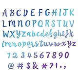 INFUNLY 71pcs Alphabet Die Cuts Letters Numbers Cutting Dies Metal Dies Cut Capital A-Z Alphabets Cutting Dies for Card Making Embossing Stencil DIY Scrapbooking Mother's Day