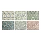 Spode Morris & Co Placemats Set of 6, Multi-colour, 30.5cm x 23cm/ 12" x 9" (X0010569174)