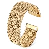 Mikovivi Gold Open Cuff Bangles Wide Woven, Gold Mesh Bracelet Stainless Steel Bangles Stackable Open Chunky Arm Cuff Vintage Boho Statement Wrist Jewelry for Women