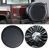 Spare Wheel Covers, Universal Waterproof Leather Protective Tyre Cover for Trailer, Camper, Van, RV Motorhome, Diameter 75-78 cm