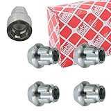 febi bilstein 27057 Wheel Nut Set lockable, pack of one, silber