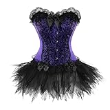 Black Gothic Dress for Women Halloween Steampunk Renaissance Corset Skirt Dress Gothic Burlesque Corsets Costumes Court Ball Shapewear Dresses Lace Bow Tie Retro Medieval Patchwork Short Skirt