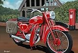 Rusty Apples BSA Bantam D7 GPO Telegram Boy Motorbike Metal Wall Art 3 Sizes To Choose From (16" x 12" - 400 x 300 mm)