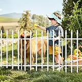 Thealyn Decorative Metal Garden Fence, 60 cm H x 60 cm W x 5 Pieces, 3 m Total Length, for Flower Bed