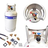 Alugas Gas Bottle Refillable Tank Bottle LPG Camping Set Travel 11 kg 27 Litres Version 2023