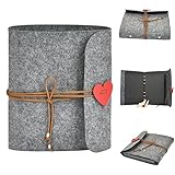 BUYGOO Scrapbook Photo Albums Personalised Small Photo Album Book with 30 Pages Self Adhesive Photo Scrap Book Handmade DIY Album Craft Paper for Memory Book Wedding Guest Book, Baby Book, Anniversary