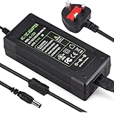 DC 12V 5A Power Supply Adaptor 60W, AC 100-240V to DC 12 Volt Power Adapter UK Plug for Monitors TV DVDTVs Amplifier Cameras System (12V 5A)