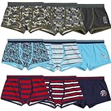 OnlyBee 3 Pack - Boys Cottton Boxers- Ages 2 to 13 (UK, Age, 7 Years, 8 Years, Regular, Random Design)