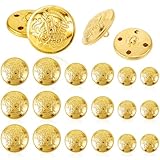 Ouligay 18Pcs Gold Buttons for Blazers Metal Blazer Buttons Set Vintage Brass Button Golden Coat Buttons for Shirt Suits Uniform Jackets DIY Craft Sewing 18mm 20mm 25mm (563832_1_f1vsHvFEk)