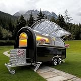 Portable Food Trailer Mobile Restaurant – Customizable Kitchen Truck with Fryers, Sink, BBQ Grill & Refrigeration | Mobile Catering Trailer for Hotdogs, Pizza, Coffee & Street Food