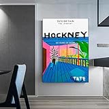 CloudShang David Hockney Art Prints Swimming Pool Diving Splash Poster Wall Terrace Vintage Abstract Artwork Living Room Bedroom Decor K06172 50x70cm Unframed