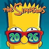 2026 CALENDAR THE SIMPSONS MONTH TO VIEW SQUARE WALL CALENDAR OFFICIAL PRODUCT