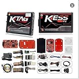 XAEIOW Car for KESS V2 V5.017 ECU Tuning Full Kit and KTAG V7.020 V2.25 Red PCB European Edition