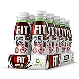 UFIT High 25g Protein Shake - Chocolate Flavour- Fat Free - No Added Sugar – Ready to Drink - 10 x 330ml (Packaging May Vary)